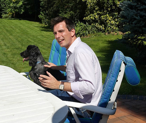 Jonathan Samuels and Digby
Channel 5 News kindly did a segment on the Lucies Farm Luxury Dog Resort.  Jonathan Samuels, their Chief Correspondent, brought Digby, his cocker spaniel, for some pampering.
Keywords: Jonathan Samuels Channel 5 correspondent Digby cocker spaniel