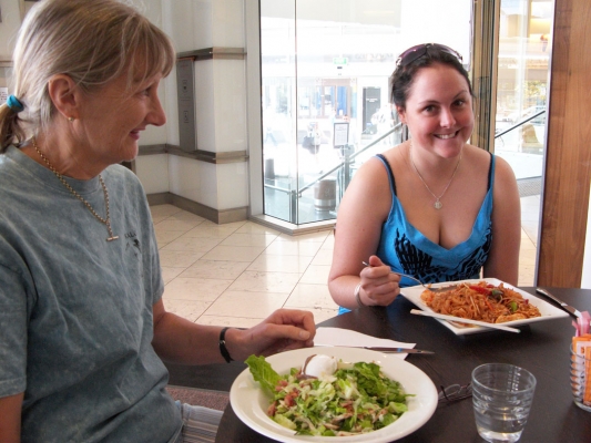 Oh, goody, it's feeding time again
Keywords: Adelaide Australia Cathy David Jones Departmental Lunch Melanie South Store