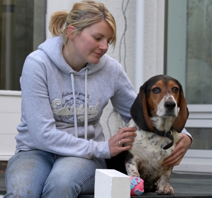 Hey, look, I'm getting my cuddles
Schlüsselwörter: Ball Bassett hound Dog Dogs Humphrey Kate