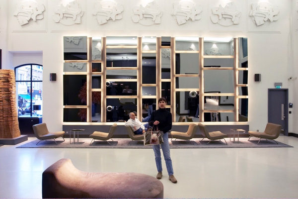 Marjorie in the Lobby - Andaz Liverpool Street Hotel
Check out time --- the best part of our stay.
Keywords: Accommodation Accomodation Andaz Five Star Hotel Hotels Liverpool Street Lobby Luxurious Luxury Marjorie Mirrors Top Class