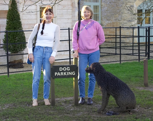 Marjorie and Cathy in the Dog Parking Space
At the Daylesford Organic Farm Shop, near Kingham in Oxfordshire.
Keywords: Marjorie Cathy Daylesford Organic Farm Shop dog parking