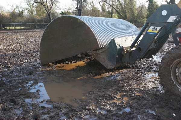 Using the Tractor to Move a Pig Arc
The wild boar move the pig arcs everywhere.  We're moving this one (with the help of the tractor) from a wet part of the field to a drier part, with fresh straw.
Λέξεις-κλειδιά: Animal Animals Arc Boar Boars Hog Hogs Hut Land Mammal Land Mammals Lucies Farm Mud Pig arc Rain Swine Terrestrial Mammal Terrestrial Mammals Wild boar