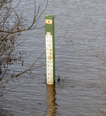At least it hasn't reached the top of the marker!!
Keywords: Flood Flooding Floods Powick Worcester