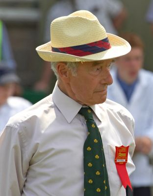 Mr. R. Otter, Cattle Judge, Three Counties Show 2006
Judging the Gloucester cattle.  (I only know his name is Mr. Otter because I can read it on his name tag.)
Keywords: Mr. R. Otter Cattle Judge Three Counties Show Gloucester Cattle nametag Malvern