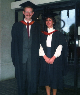 Gosh, aren't we proud
UWIST graduation, Cardiff, July 1985
Ian, who wasn't on my course but we were friends
Ключевые слова: Cardiff Graduation Ian Hallsworth marjorie University UWIST