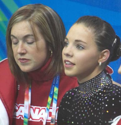 Sophie Richard (Coach) and Jessica Dub� - Team Canada
Waiting for the results of the Pair Figure Skating, Torino 2006 Olympics, Palavela, February 13 2006
Keywords: Sophie Richard Team Canada Jessica Dub� Palavela Pair Figure Skating Torino Olympics Free Style
