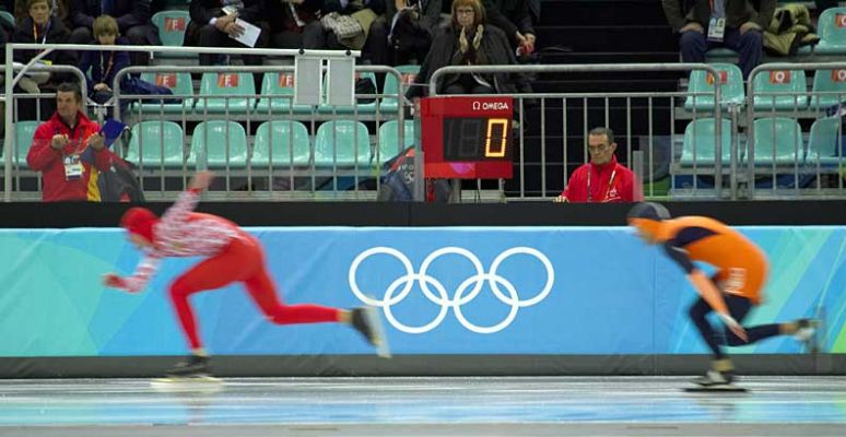 500 Meter Men's Speed Skating - Oval Lingotto
February 13 2006
Anahtar kelimeler: Oval Lingotto Torino Olympics men's speed skating