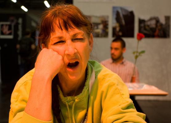Yeah, it's been a looooooooooong day
Anahtar kelimeler: Cologne Germany Majorie Photokina Yawn yawning