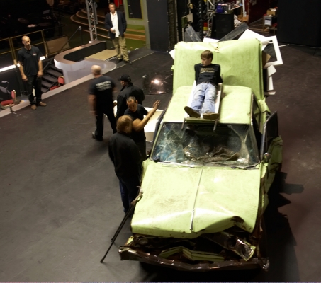 The Wrecked Chrysler Imperial
On the stage of the Manchester Opera House.
الكلمات الإستدلالية(لتسهيل البحث): Chrysler Imperial Cremaster 3 wreck Manchester Opera House Matthew Barney