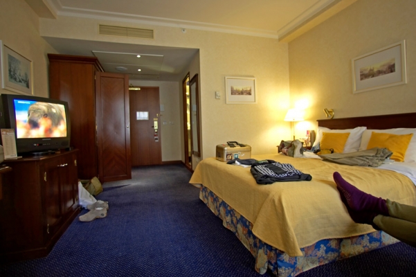 Our Room - Radisson SAS Royal Hotel, St. Petersburg
Resting before we go out sightseeing.
Keywords: Radisson SAS Royal Hotel St Petersburg Russia