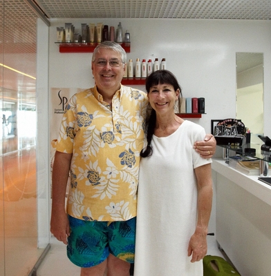 Oh, yes a happy picture.  This is just after his haircut and just before his slip and the Turkish hospital experience
Ključne besede: Adam Adam & Eve Hotel Antalya Belek Craig Eve Holiday Hotel marjorie Resort Spa Turkey Vacation