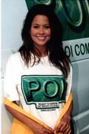 Brooke and Poi T-Shirt
We were contacted by E! television.  They were filming a "Wild on Waikiki" program, and wanted a taro lo`i in town.  We explained that most lo`i were on the neighbor islands, but that we had a small one (about 10 sq. ft.) in our parking lot.  The taro plants in our mini-lo`i were purchased at Home Depot.  But our mini lo`i was graced by Brooke, and appeared in the E! program.
Λέξεις-κλειδιά: poi Brooke Burke lo`i