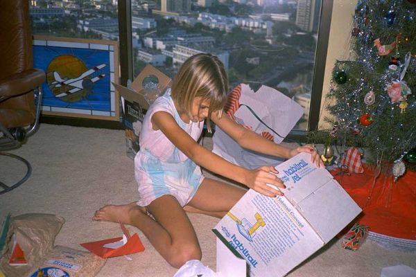 Chase Opening Her "Mouse House"
Honolulu Tower, Christmas 1985
Mots-clés: Chase mouse house Christmas 1985 Honolulu Tower