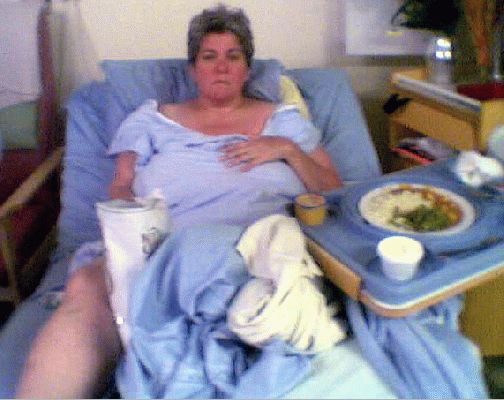 Shauna in Bangor
Shauna enjoying her stay in the Bangor hospital.  Not!!
Ключові слова: Bangor NHS