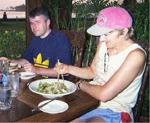 Adrian Stevens and Cathy Bushby - Kona, Hawaii
Hard at work on PoiCo business in Kailua-Kona
الكلمات الإستدلالية(لتسهيل البحث): Adrian Stevens Cathy Bushby Kailua-Kona PoiCo