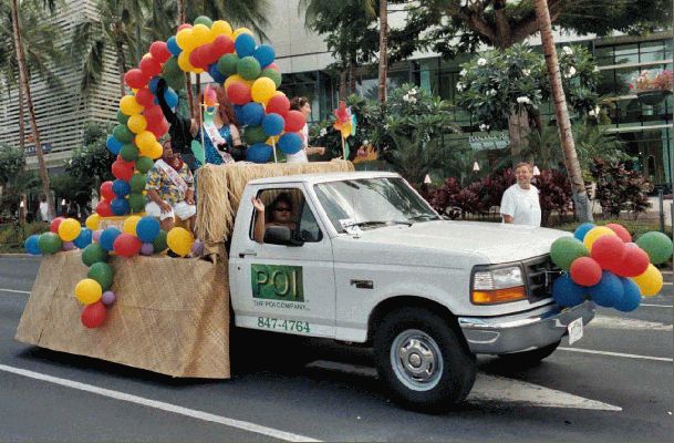 Gay Pride PoiCo Float - Kalakaua Avenue, Honolulu
