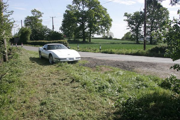 Lord's Wood Entrance to Bransford Road
Another shot, from our track, showing the triangle of land owned by us adjacent to the Bransford Road.
Keywords: Bransford Road Colletts Green Lord's Wood pavement