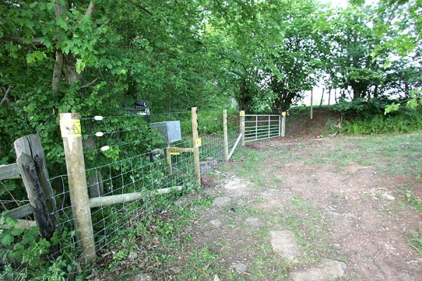 Lord's Wood Fence and Gate
Our insurance company has asked us to please keep folks out of the woods.  We have tried to do so gently, but some people have felt we were somehow in the wrong.  "I've walked my dog here for 25 years," was a typical response.  Alas, if you run red lights all the time, the policeman will still give you a ticket if he sees you doing so.
Keywords: Lord's Wood electric gate trespass green burial