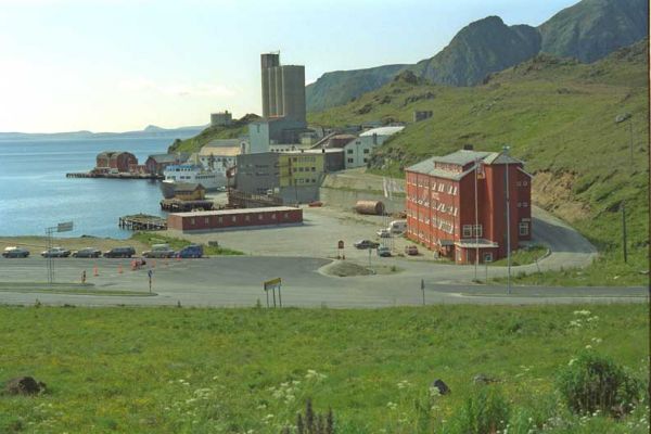 The View From Our Hotel in Northern Norway
The brown industrial building is the rest of our hotel.  We were in the "annex" on the top of the hill.  Can you imagine four (or so) months of cold darkness [i]here?[/i]
Klíčová slova: Norway North Cape Nordkapp