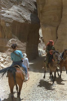Marjorie Riding A Horse into Petra, Jordan
Keywords: Marjorie Petra Jordan horse horseback