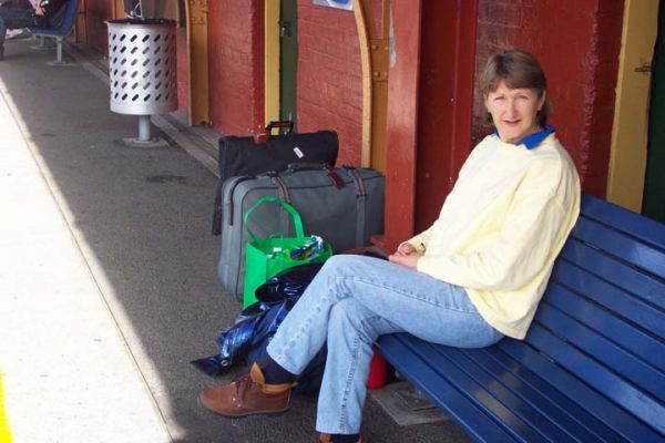 Waiting for the train
Going home after our trip to NSW, waiting for the train at Newcastle train station
