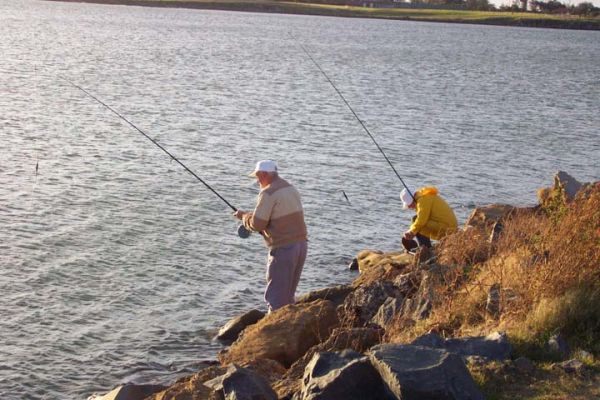 Fishermen in Newcastle
