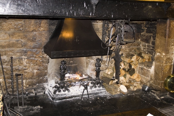 UK trip
The fire place in one of the rooms where we had afternoon tea at the Lygon Arms in January 2007. A cold day so the fire was very welcome.
